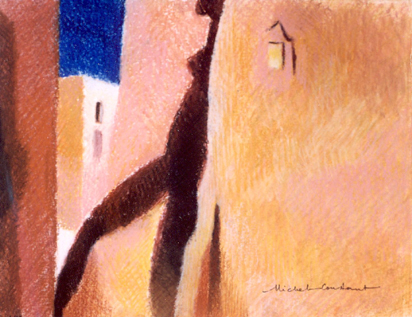Ouarzazate. Ombres. Pastel